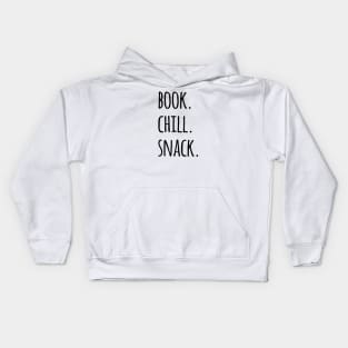 Book Chill Snack Kids Hoodie